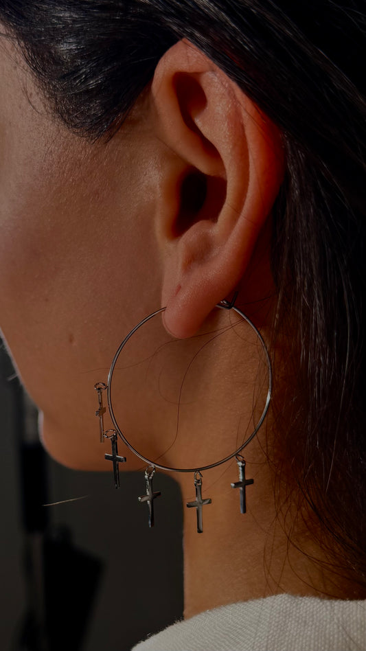 Spire Hoops Silver